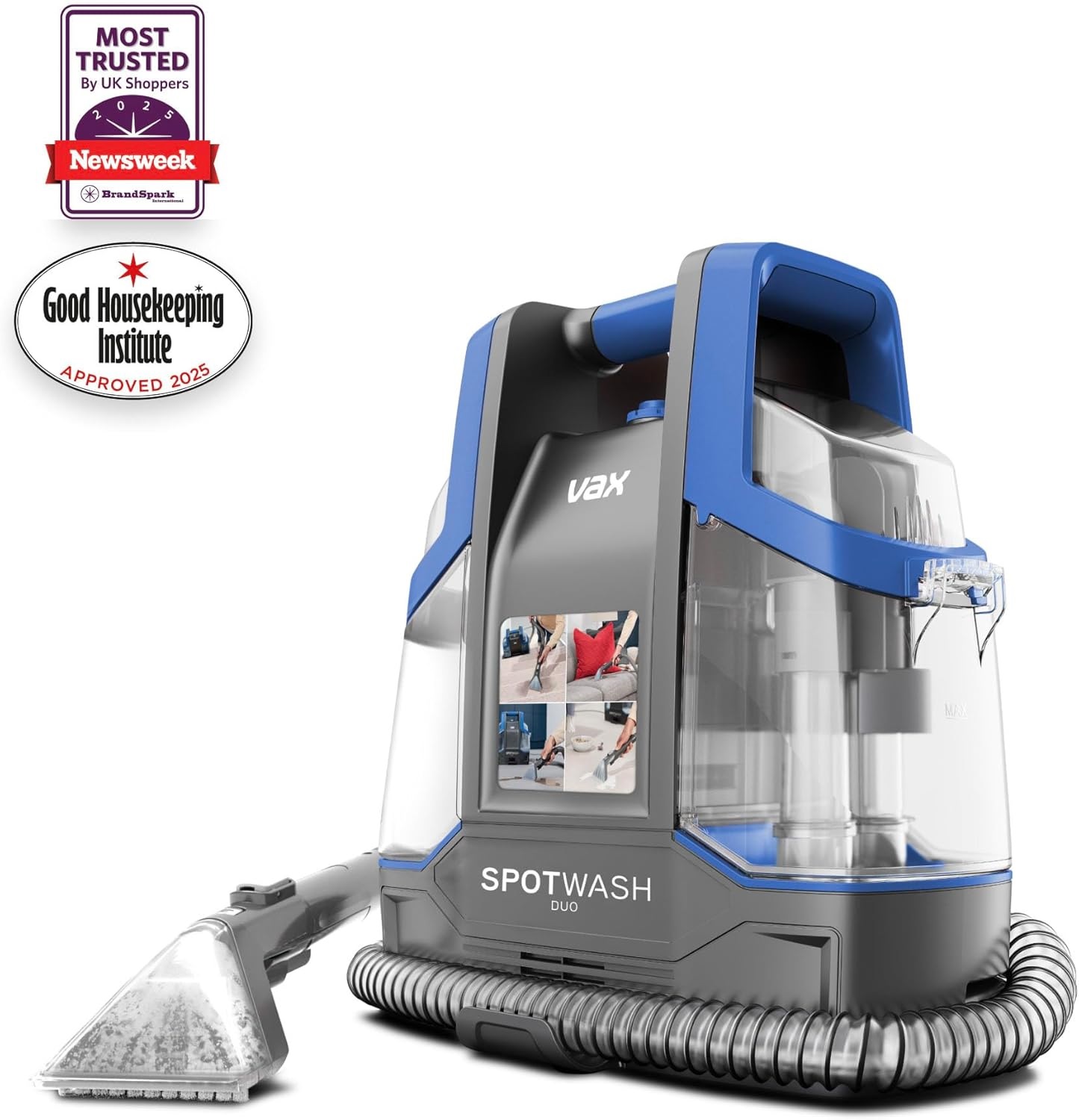 VAX CDCW-CSXA SpotWash Duo Spot Cleaner - Grey/Blue VAX CDCW-CSXA SpotWash Duo Spot Cleaner - Grey/Blue