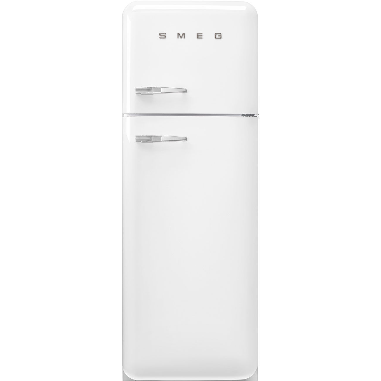 Smeg FAB30RWH5UK Retro Static Fridge Freezer, 80/20, White, D Rated Smeg FAB30RWH5UK Retro Static Fridge Freezer, 80/20, White, D Rated
