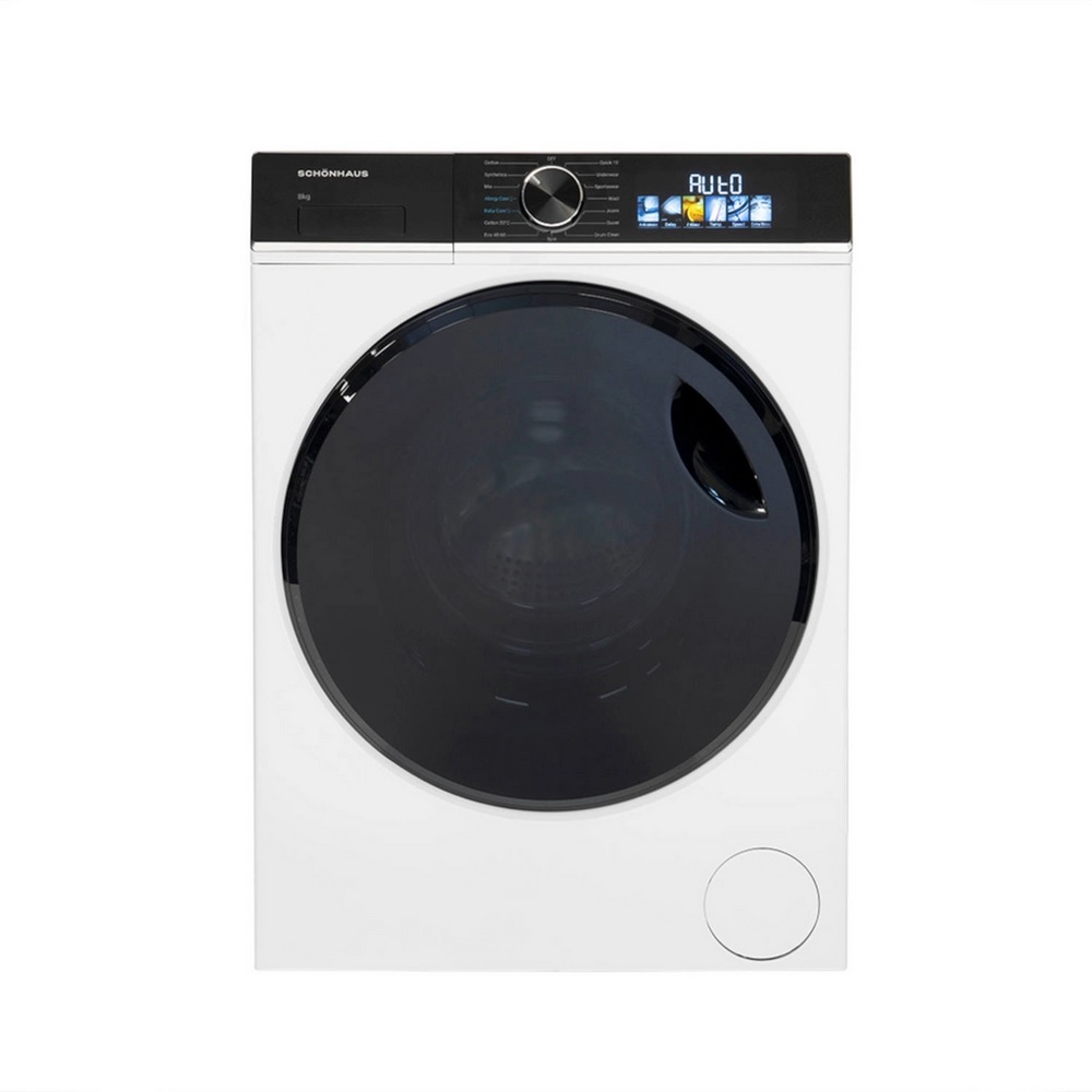 Schonhaus WMSF01814AW Washing Machine, 8kg, 1400 Spin, White - Image 1 Schonhaus WMSF01814AW Washing Machine, 8kg, 1400 Spin, White - Image 1