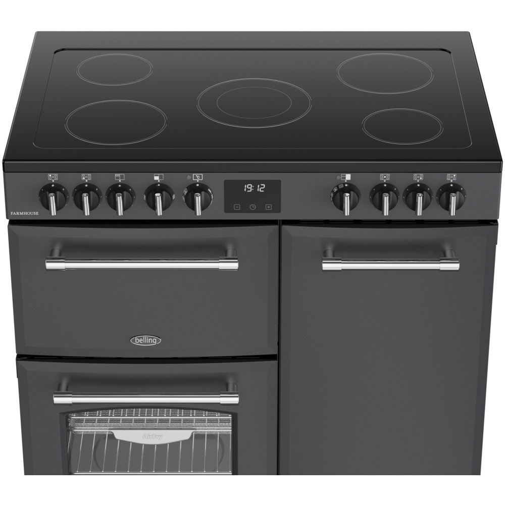 Belling 444411816 RCA FARMHOUSE 90E AN 90cm Ceramic Range Cooker - Grey - Image 3