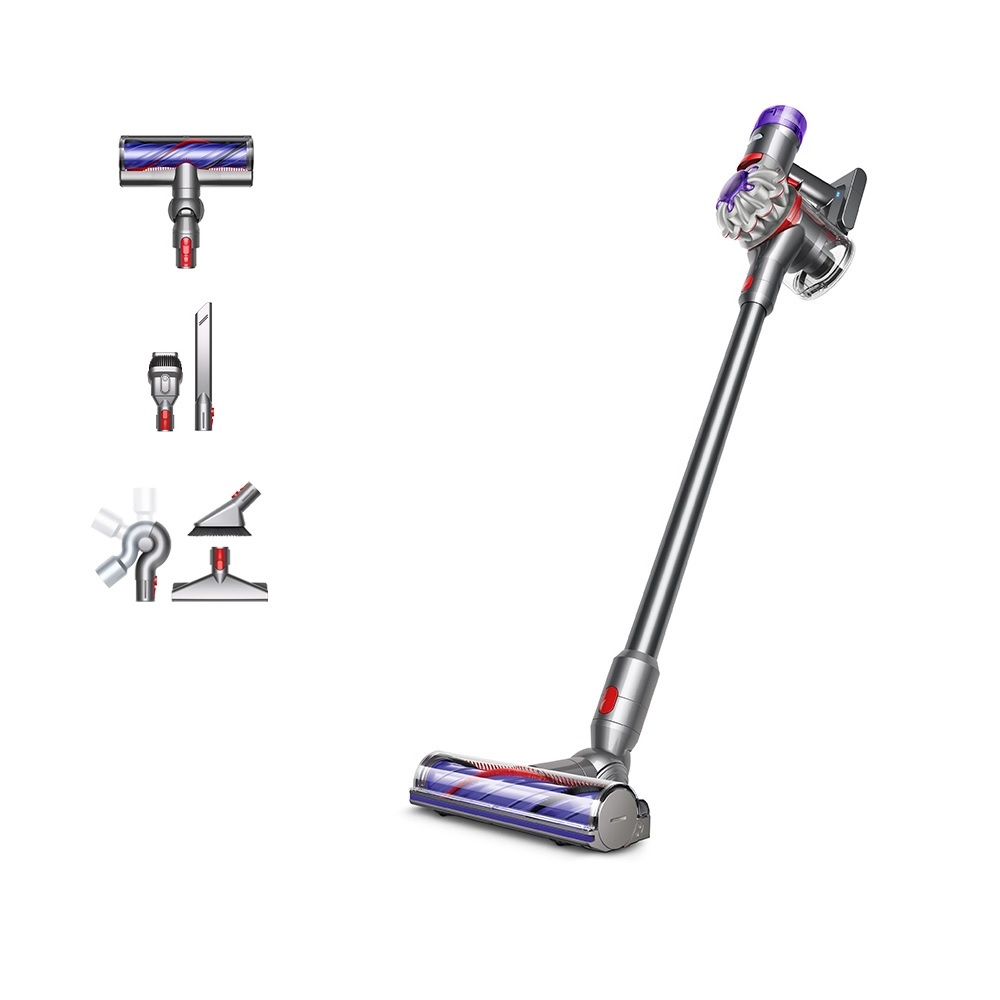 Dyson V8ADVANCED-24 KIT Vacuum Cleaner - Silver/Nickel - Image 1 Dyson V8ADVANCED-24 KIT Vacuum Cleaner - Silver/Nickel - Image 1