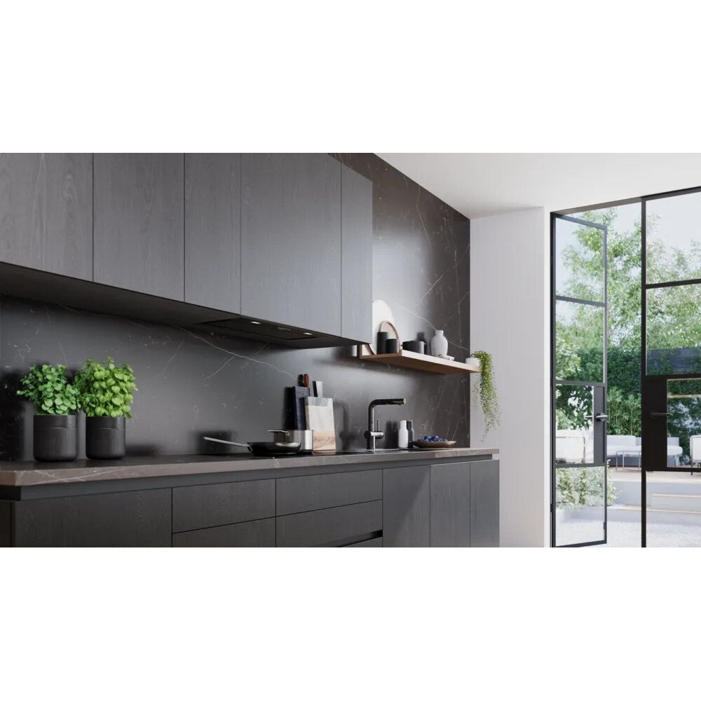 Siemens LB77NAC60B iQ500 Canopy Cooker Hood - Black - Image 2