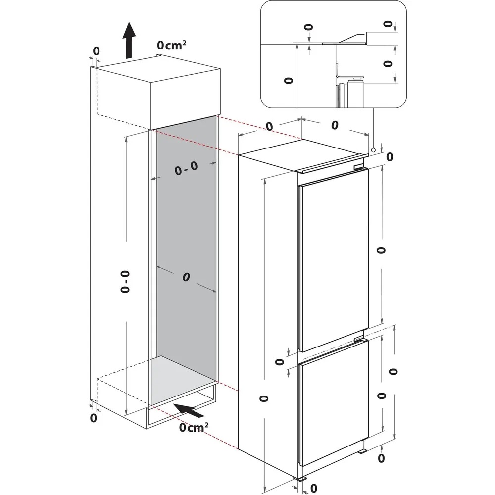 Hotpoint HPK25292B4UK Dual No Frost 70/30 Integrated Fridge Freezer with VitalCare - Image 7 Hotpoint HPK25292B4UK Dual No Frost 70/30 Integrated Fridge Freezer with VitalCare - Image 7