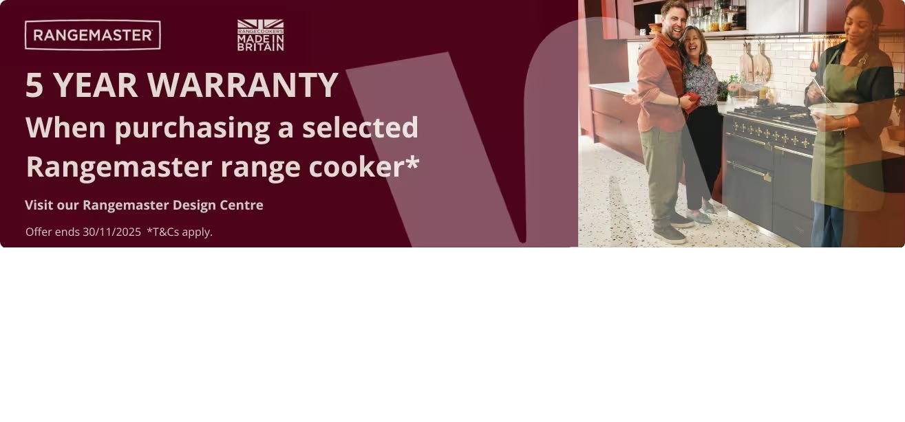 Rangemaster Estel Deluxe 110cm Induction Range Cooker Bordeaux / Chrome, Red - Image 3 Rangemaster Estel Deluxe 110cm Induction Range Cooker Bordeaux / Chrome, Red - Image 3