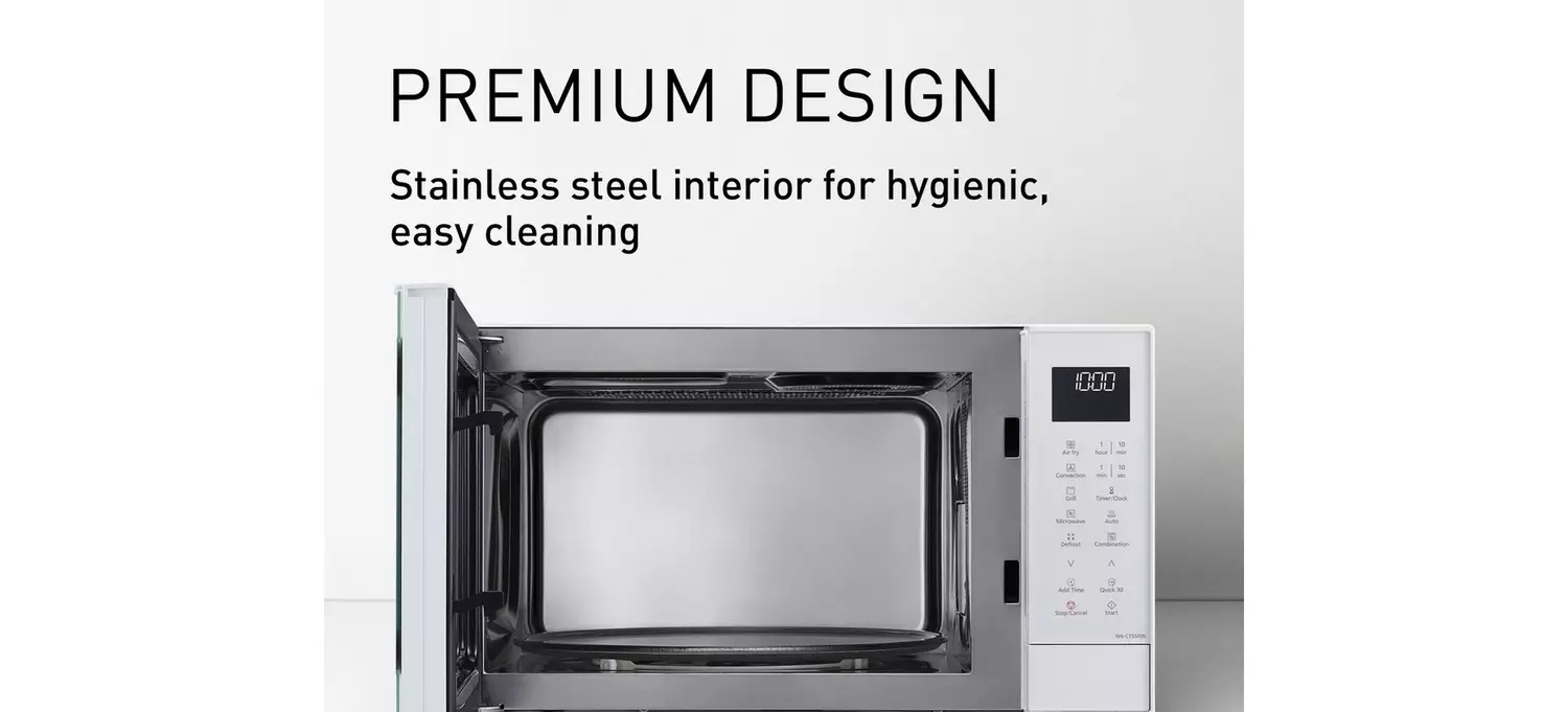 Panasonic NNCT55RWBPQ 1000w Airfry Combo Microwave– White - Image 6 Panasonic NNCT55RWBPQ 1000w Airfry Combo Microwave– White - Image 6