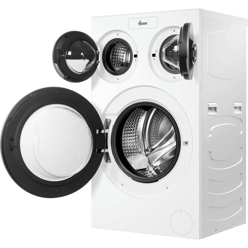 Hoover HMQD410CBL9-80 Washing Machine, 10kg, 1400 Spin – White - Image 2 Hoover HMQD410CBL9-80 Washing Machine, 10kg, 1400 Spin – White - Image 2