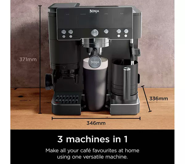 Ninja Luxe Café Premier Espresso Machine - Black ES601UKBK - Image 4