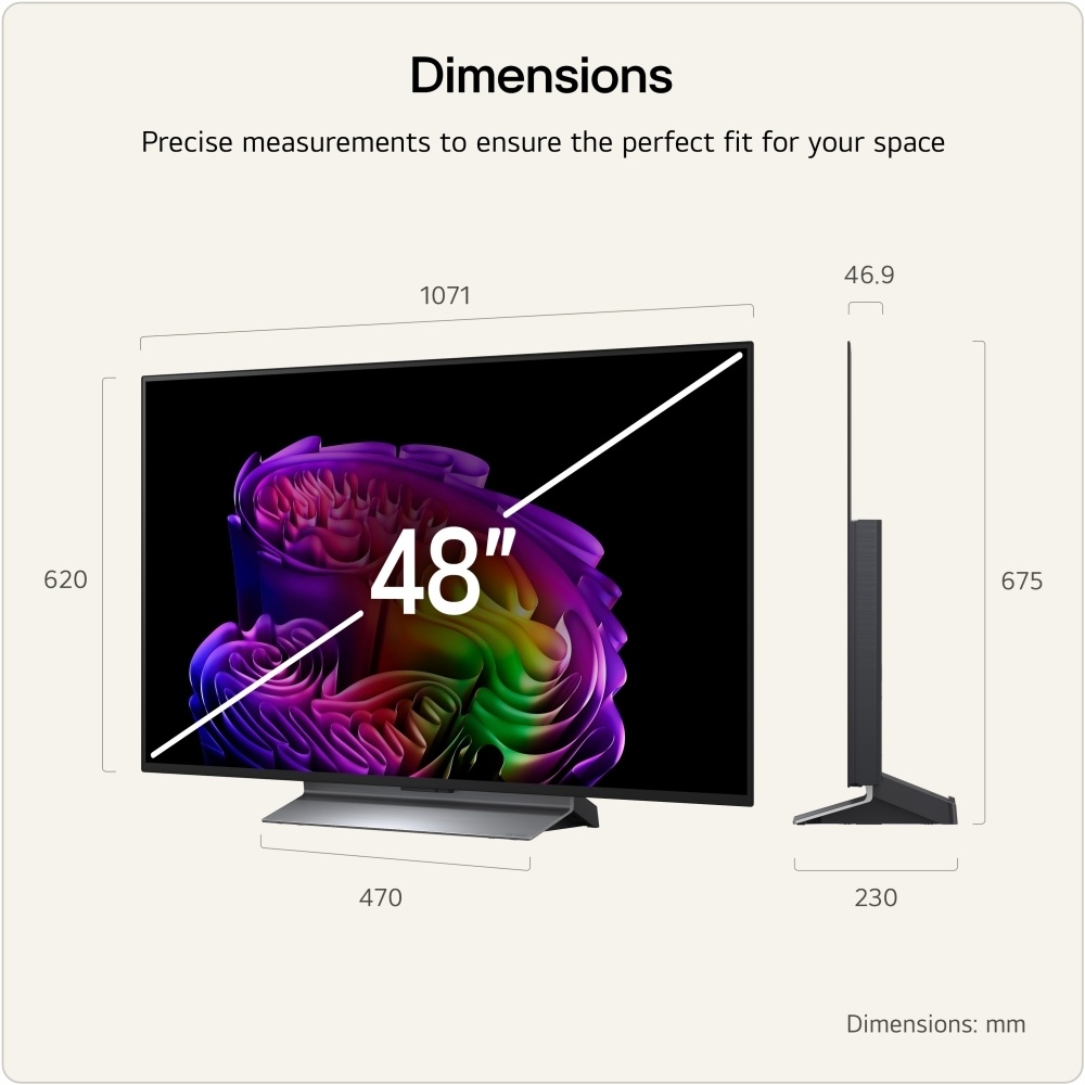 LG OLED48G66LS.AEK 48" OLED evo Smart 4K Ultra HD Television - Image 3 LG OLED48G66LS.AEK 48" OLED evo Smart 4K Ultra HD Television - Image 3