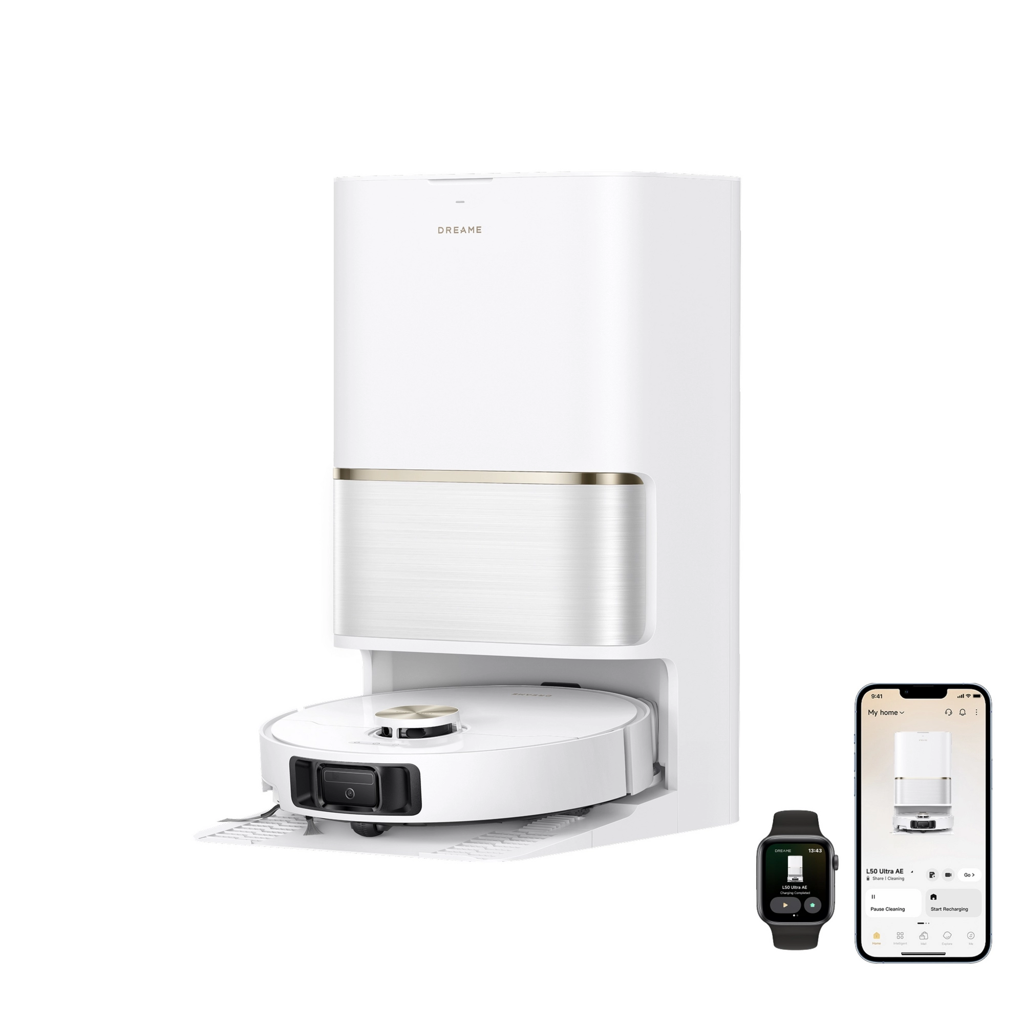 Dreame RLL51SE_WH Ultra AE Smart Robot Vacuum with Mop - White - Image 1 Dreame RLL51SE_WH Ultra AE Smart Robot Vacuum with Mop - White - Image 1