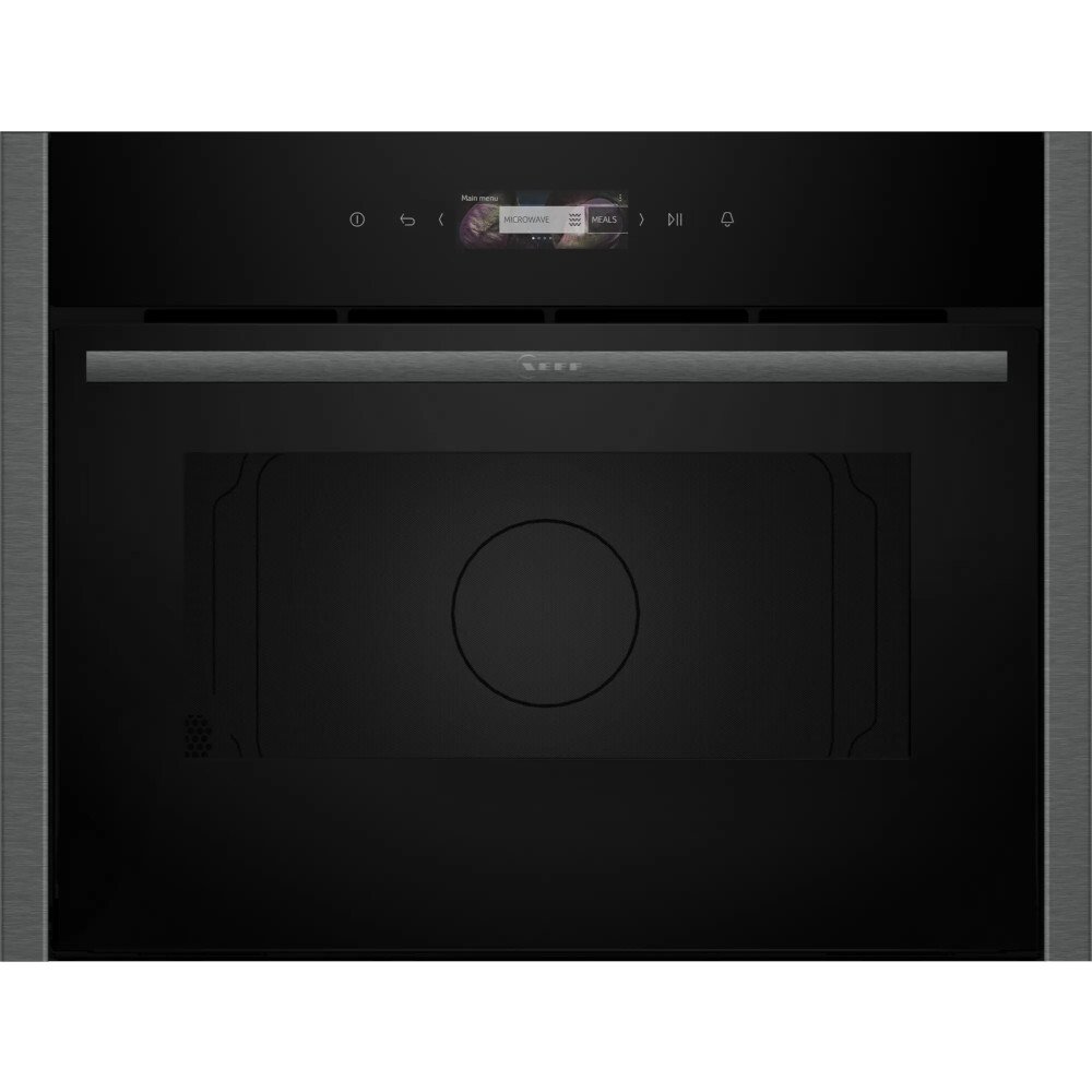 Neff C24GR3XG1B N70 Built-In Microwave with Grill, Graphite Grey - Image 1 Neff C24GR3XG1B N70 Built-In Microwave with Grill, Graphite Grey - Image 1