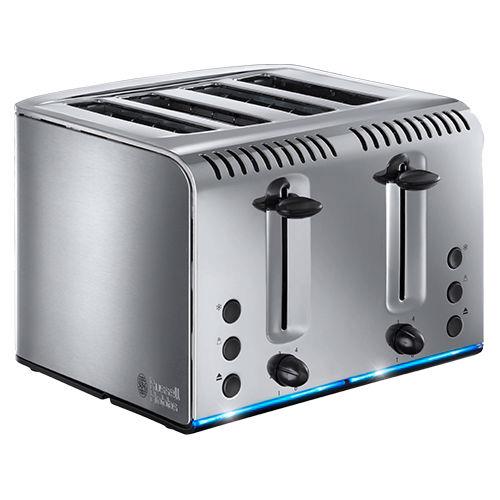 Russell Hobbs Buckingham 4 Slice Toaster in brushed stainless steel