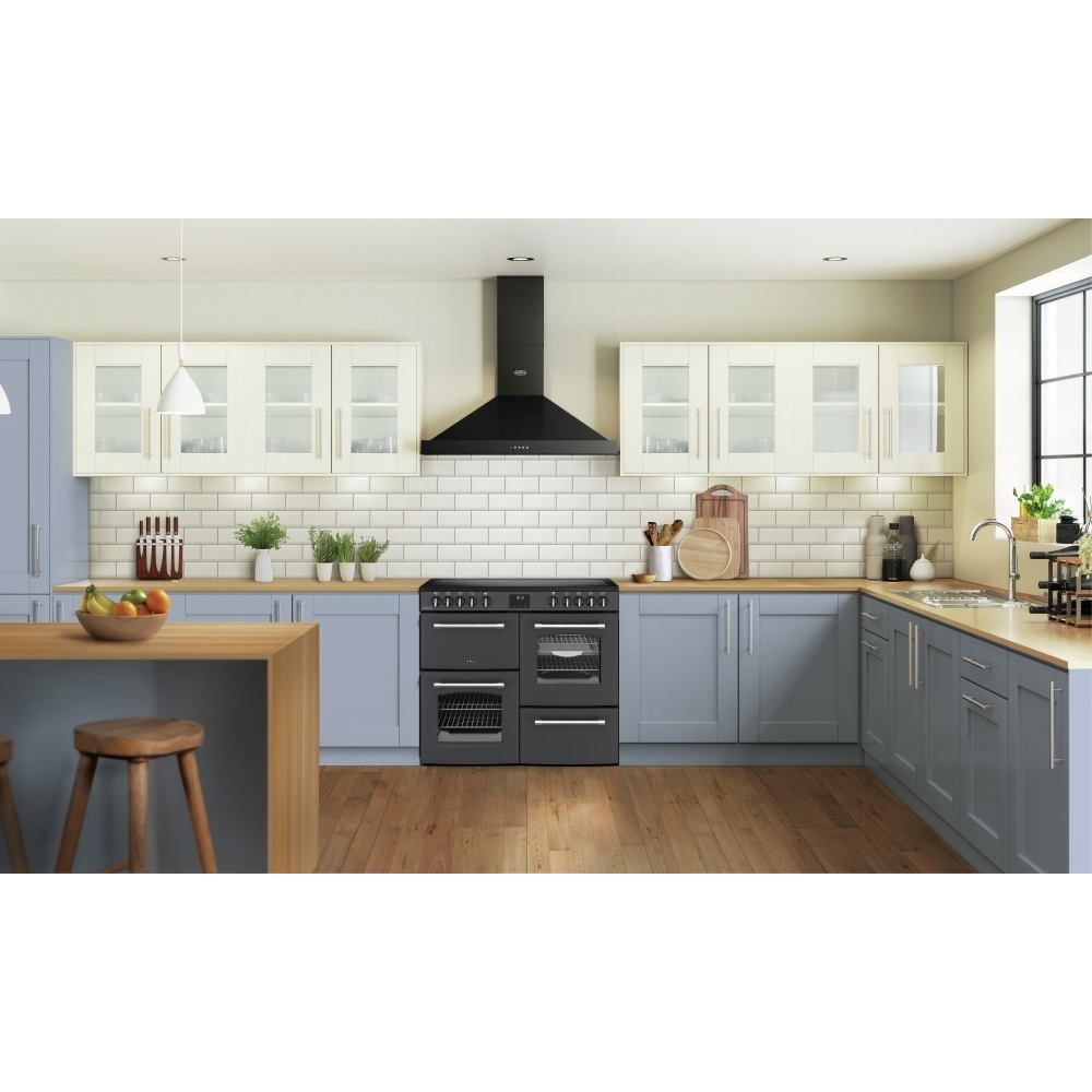 Belling Farmhouse 100cm Electric Ceramic Hob Range Cooker, Anthracite - Image 5