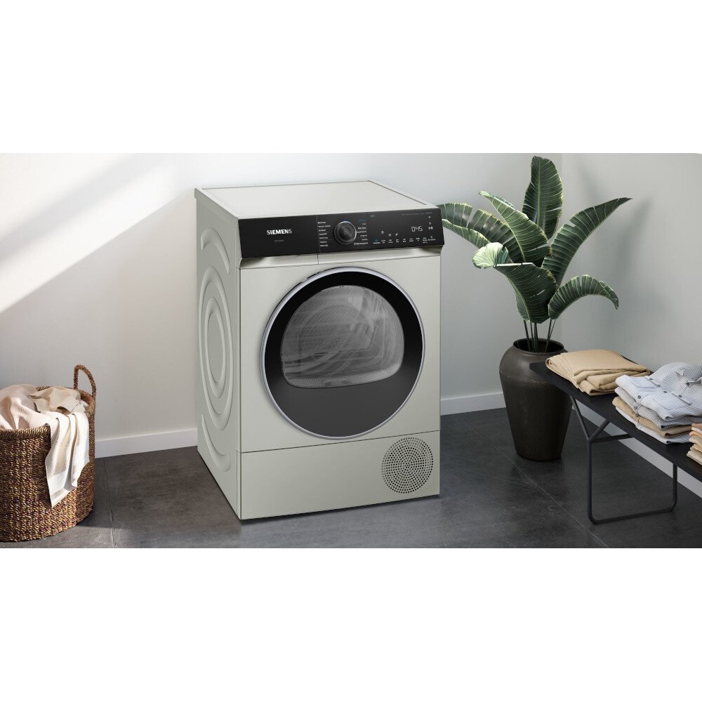 Siemens WQ46H2DXGB iQ500 Heat Pump Tumble Dryer, 9kg - Silver - Image 3