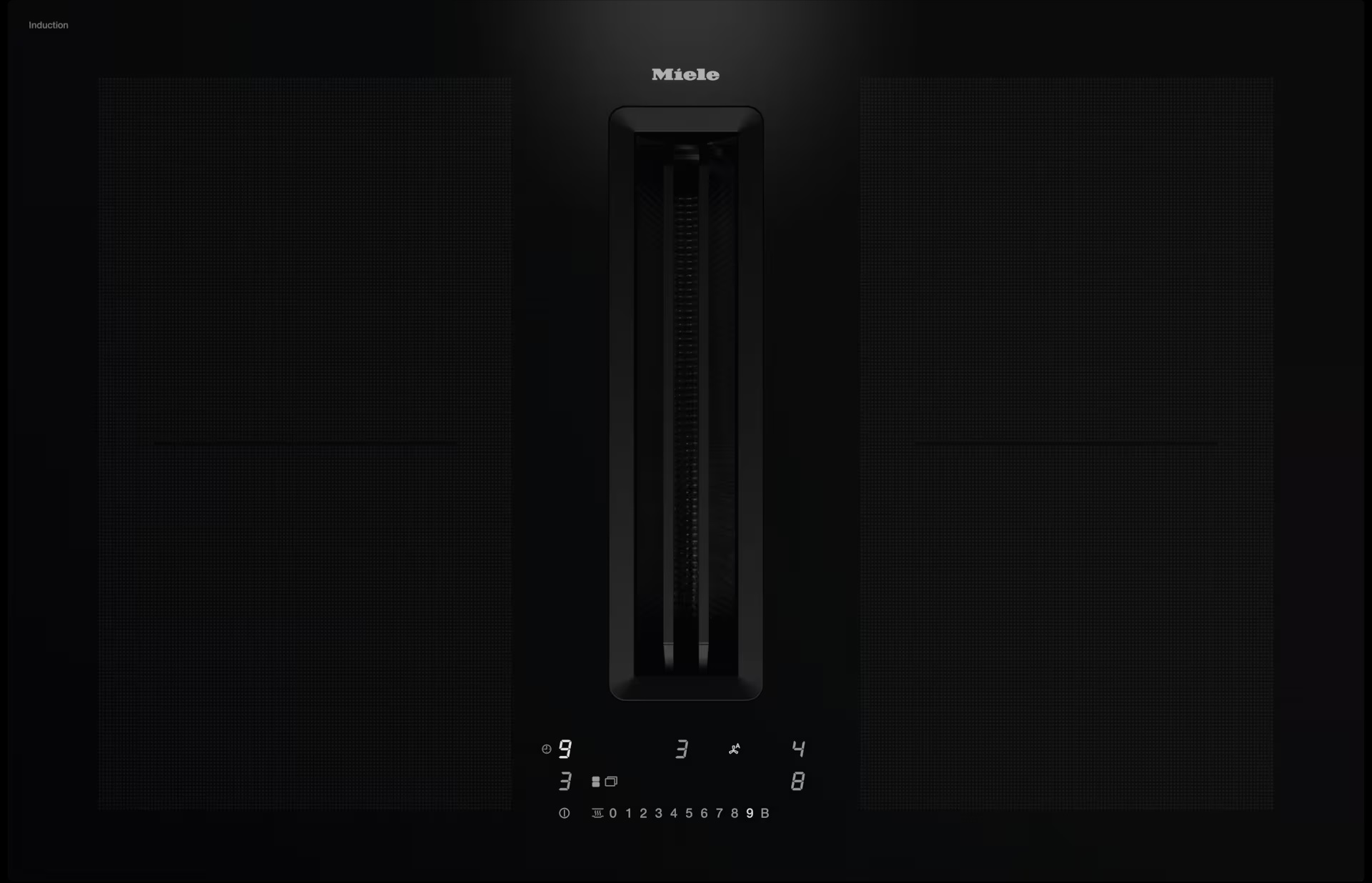 Miele KMDA7676-1-FL BlackPerfection Induction hob with integrated vapour extraction - Image 1