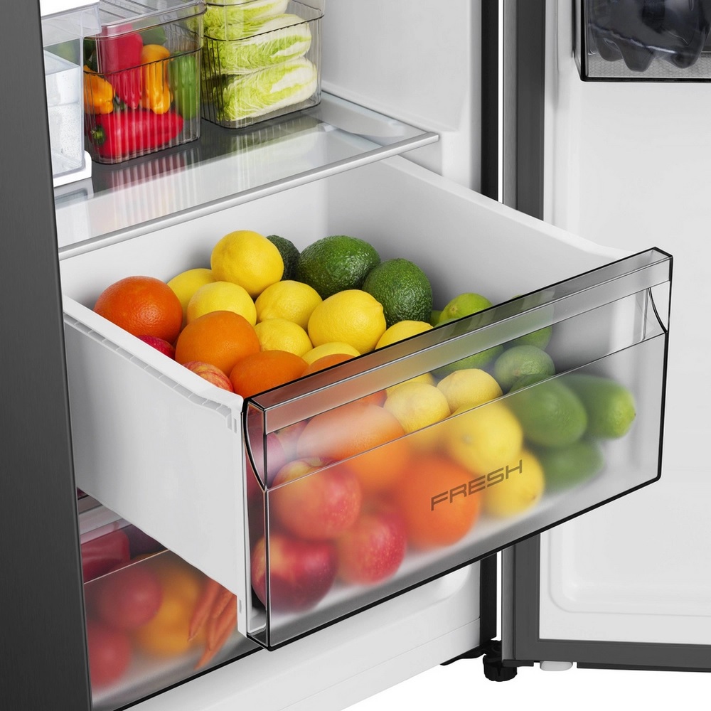 Hisense RS5P528STBE PureFlat Total No Frost American Fridge Freezer– Black - Image 5 Hisense RS5P528STBE PureFlat Total No Frost American Fridge Freezer– Black - Image 5