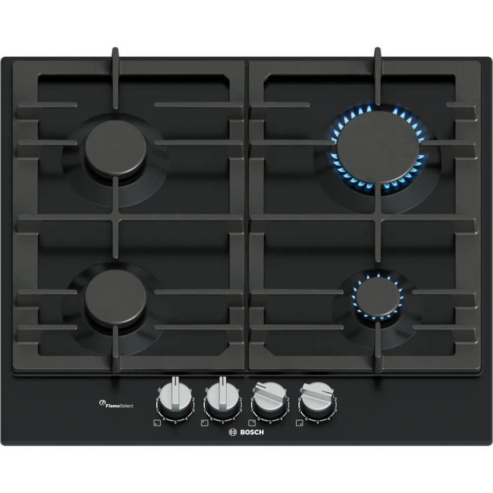 Bosch PCP6A6I90 4 Burner Gas Hob - Black