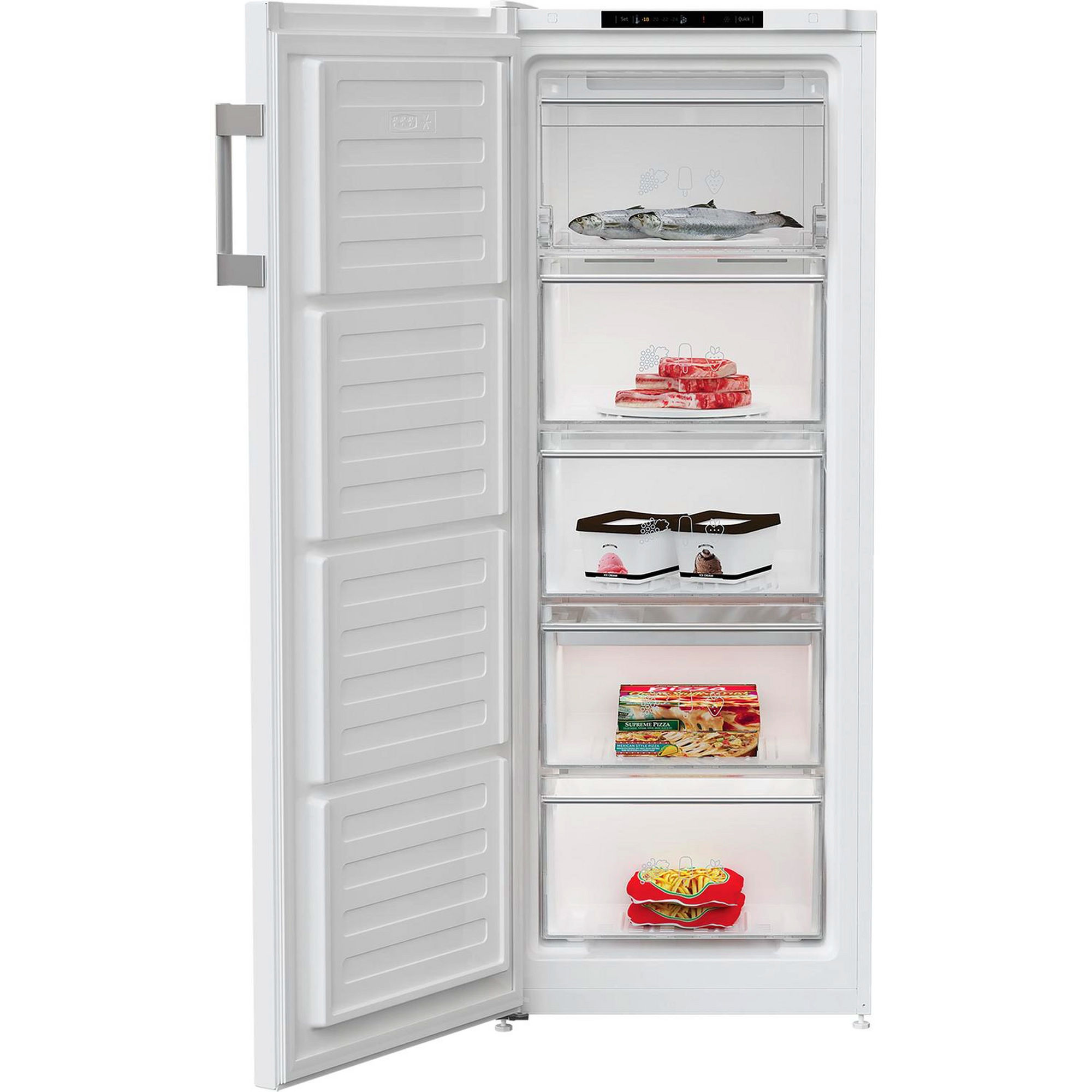 Blomberg FNM455W 54cm Frost Free Tall Freezer - White - Image 2 Blomberg FNM455W 54cm Frost Free Tall Freezer - White - Image 2