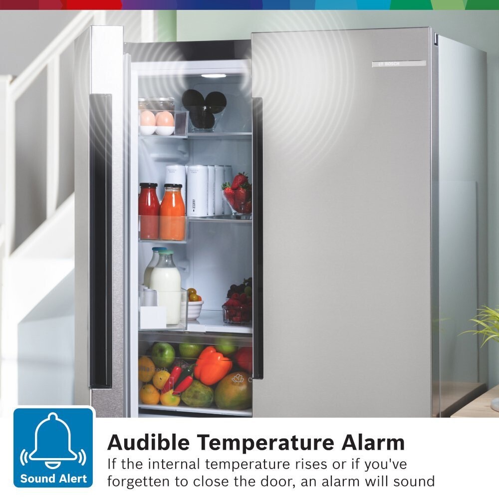 Bosch KFN96VPEAG Non-Plumbed American Fridge Freezer - Stainless Steel - Image 7
