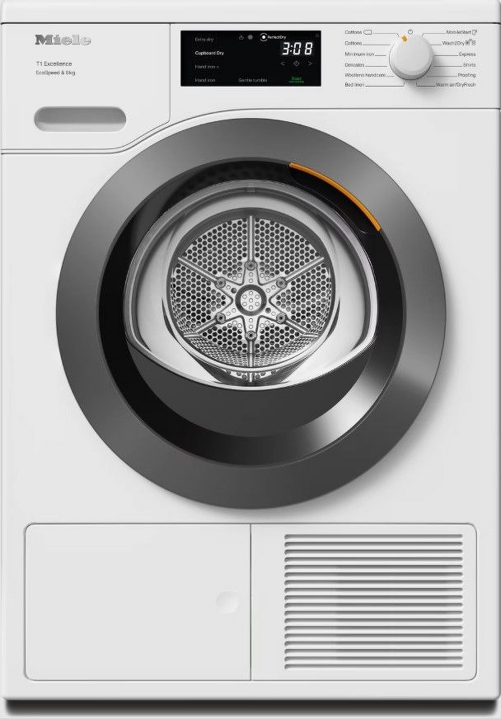 Miele TEC645WP 8kg Heat Pump Tumble Dryer – White Miele TEC645WP 8kg Heat Pump Tumble Dryer – White