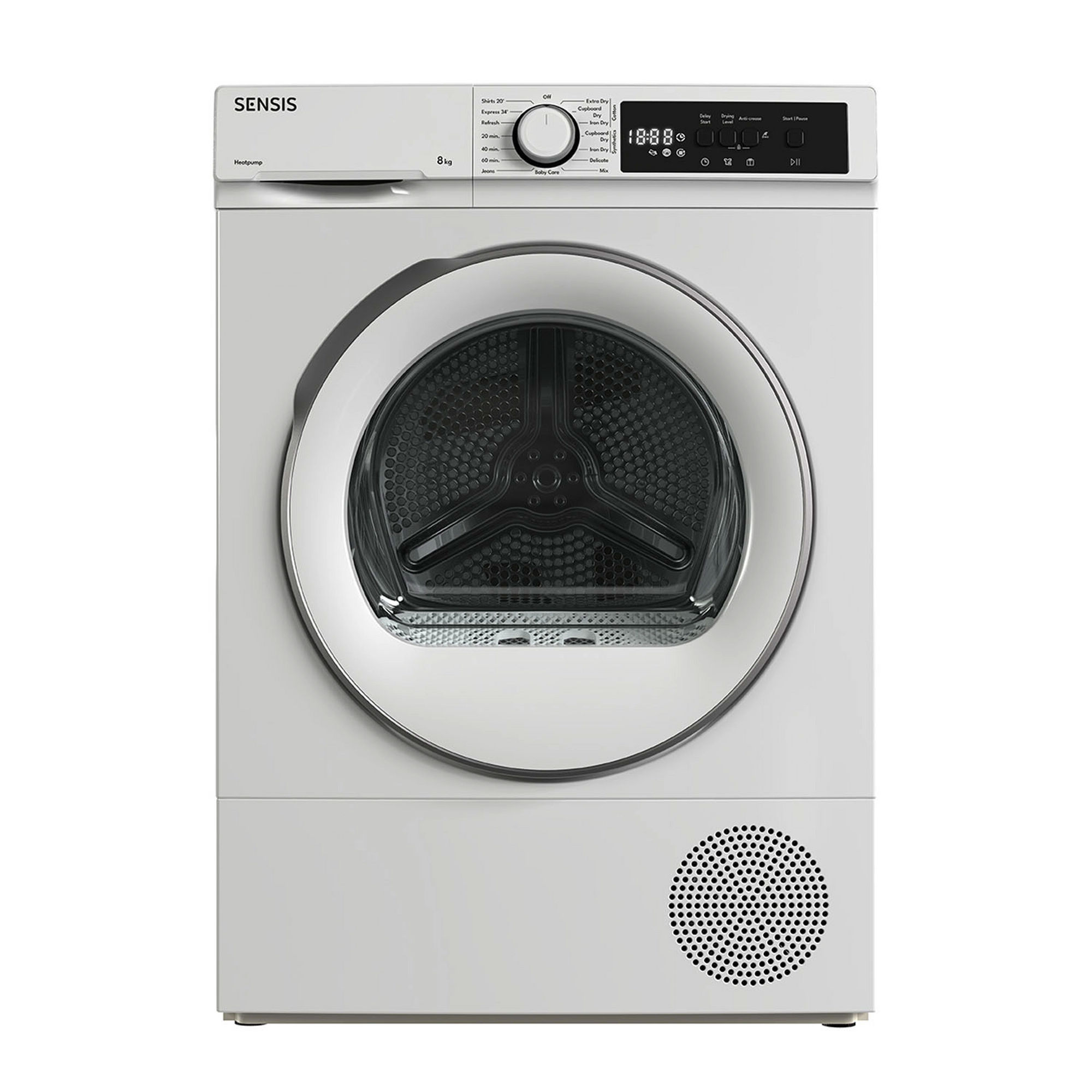 Sensis TDHF018A2W 8kg Heat Pump Tumble Dryer - White Sensis TDHF018A2W 8kg Heat Pump Tumble Dryer - White