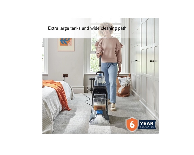 VAX CDCW-SSXS SpinScrub Power Carpet Washer - Grey & Tiger Blue - Image 2