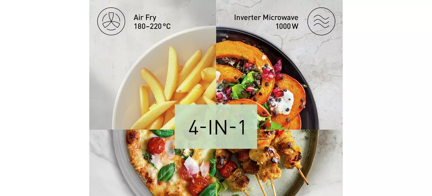 Panasonic NNCT55RWBPQ 1000w Airfry Combo Microwave– White - Image 4