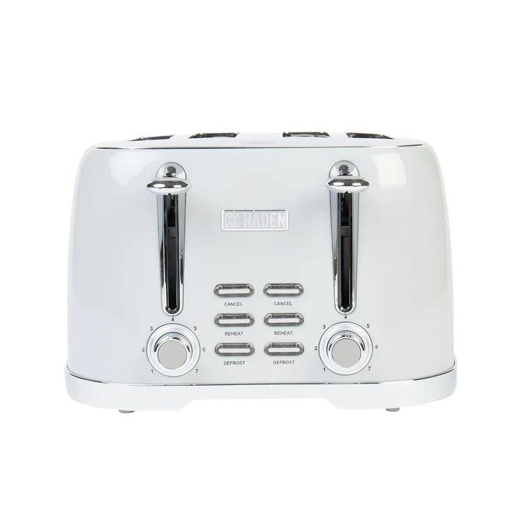 Haden 203076 Brighton 4 Slice Toaster in light grey