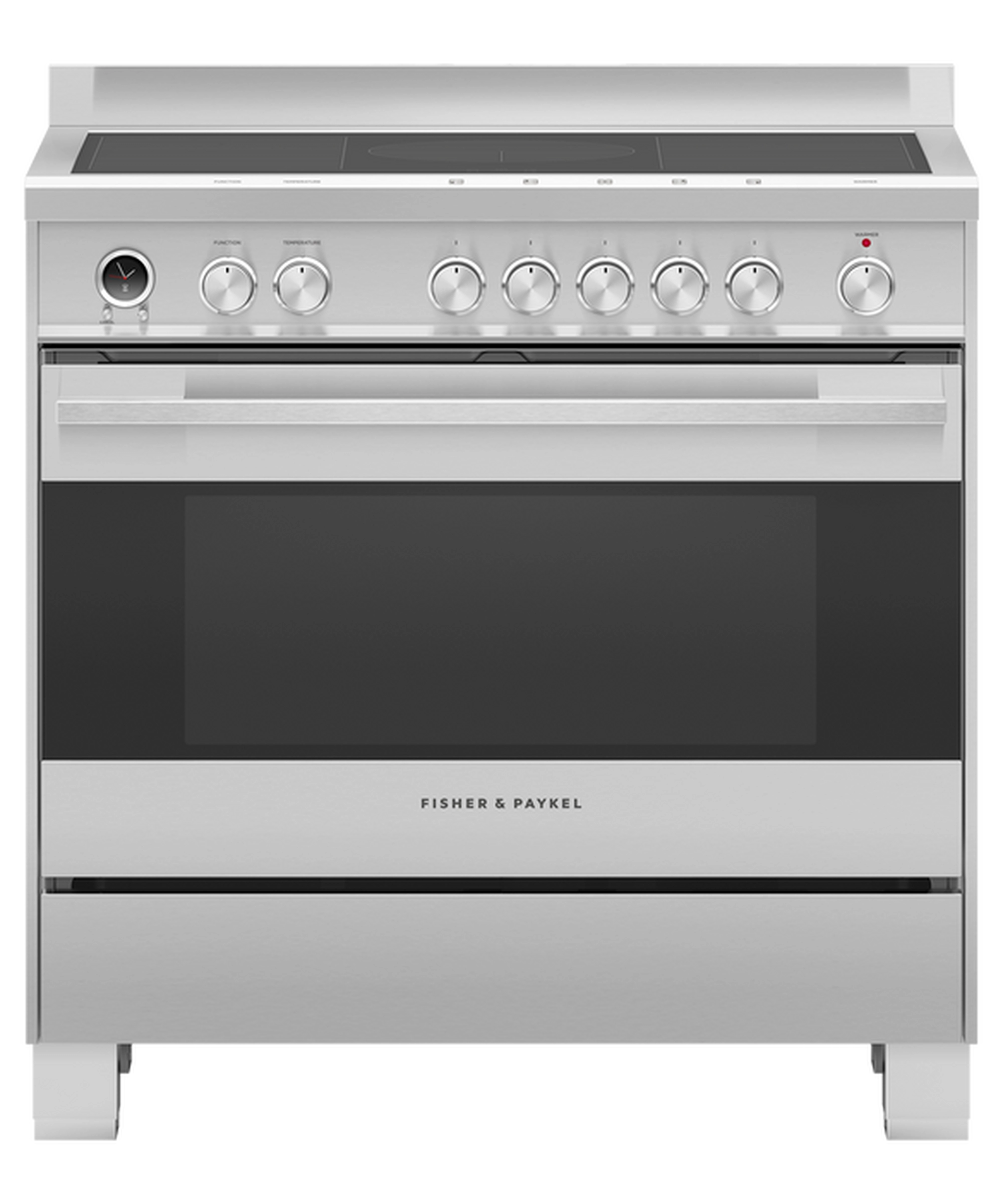 Fisher & Paykel OR90SDI6X1 90cm 5 Zone Induction Pyrolytic Cooker - Stainless Steel Fisher & Paykel OR90SDI6X1 90cm 5 Zone Induction Pyrolytic Cooker - Stainless Steel