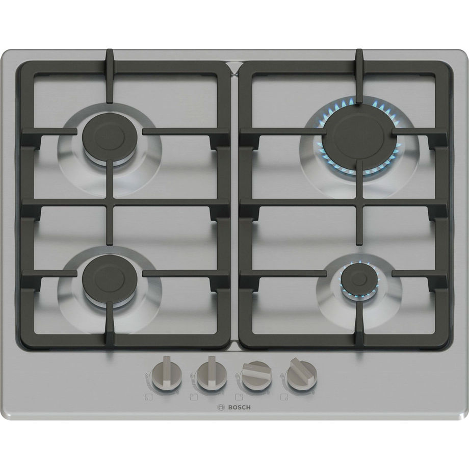 Bosch PGP6B5K90 60cm Gas Hob - Stainless steel Bosch PGP6B5K90 60cm Gas Hob - Stainless steel