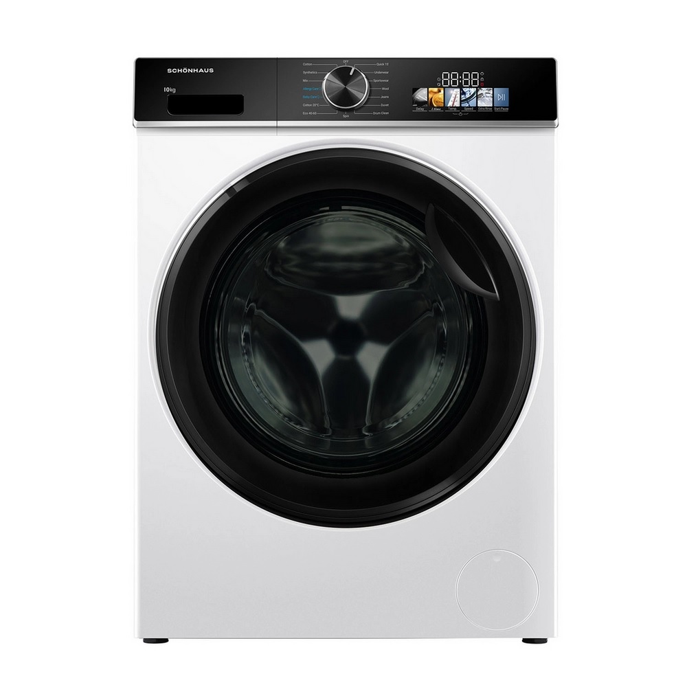 Schonhaus WMSF011014AW Washing Machine, 10kg, 1400 Spin, White Schonhaus WMSF011014AW Washing Machine, 10kg, 1400 Spin, White