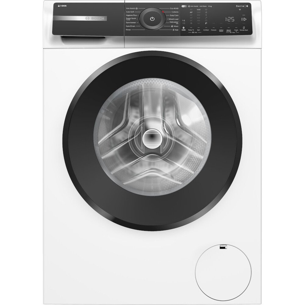 Bosch WGH254A0GB Series 6 Washing Machine, 10kg, 1400 Spin, White, A Rated - Image 1 Bosch WGH254A0GB Series 6 Washing Machine, 10kg, 1400 Spin, White, A Rated - Image 1