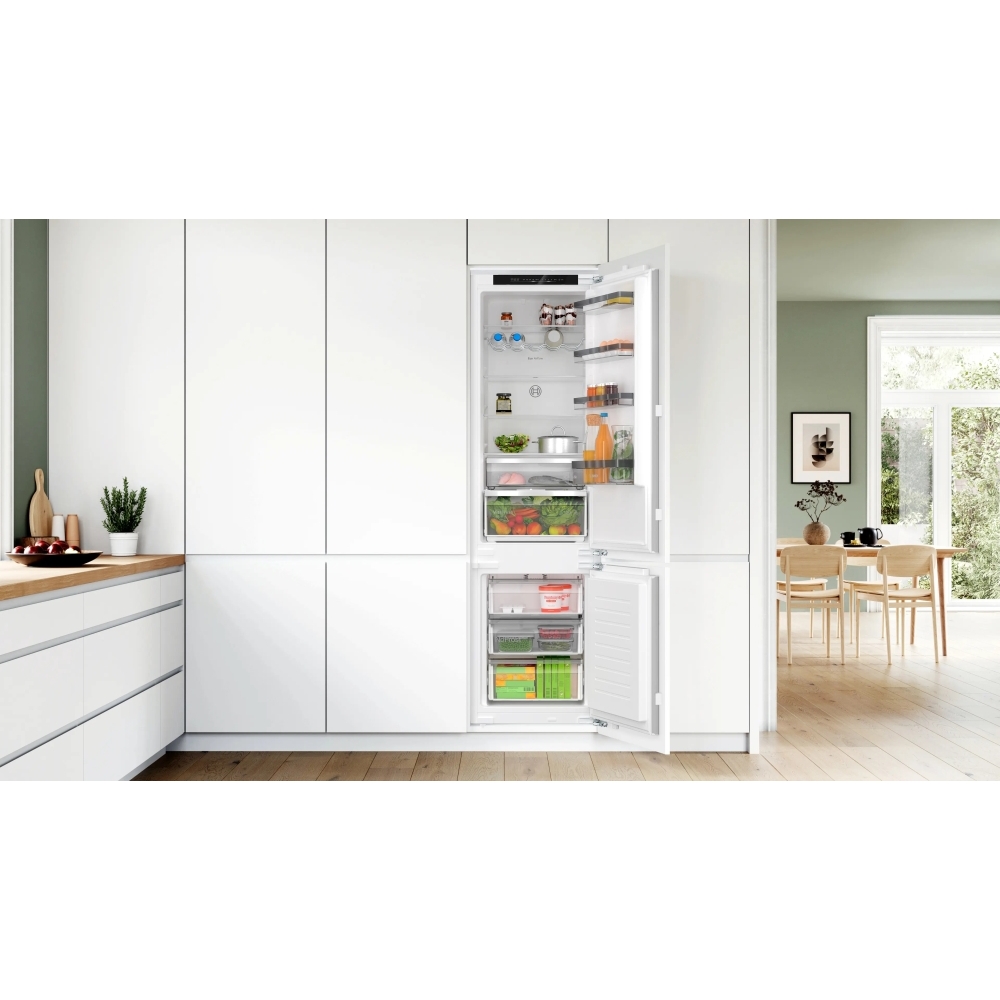 Bosch KIN96VFD0G Series 4 No Frost Integrated Fridge Freezer, Fixed Hinge, 70/30, D Rated - Image 2 Bosch KIN96VFD0G Series 4 No Frost Integrated Fridge Freezer, Fixed Hinge, 70/30, D Rated - Image 2