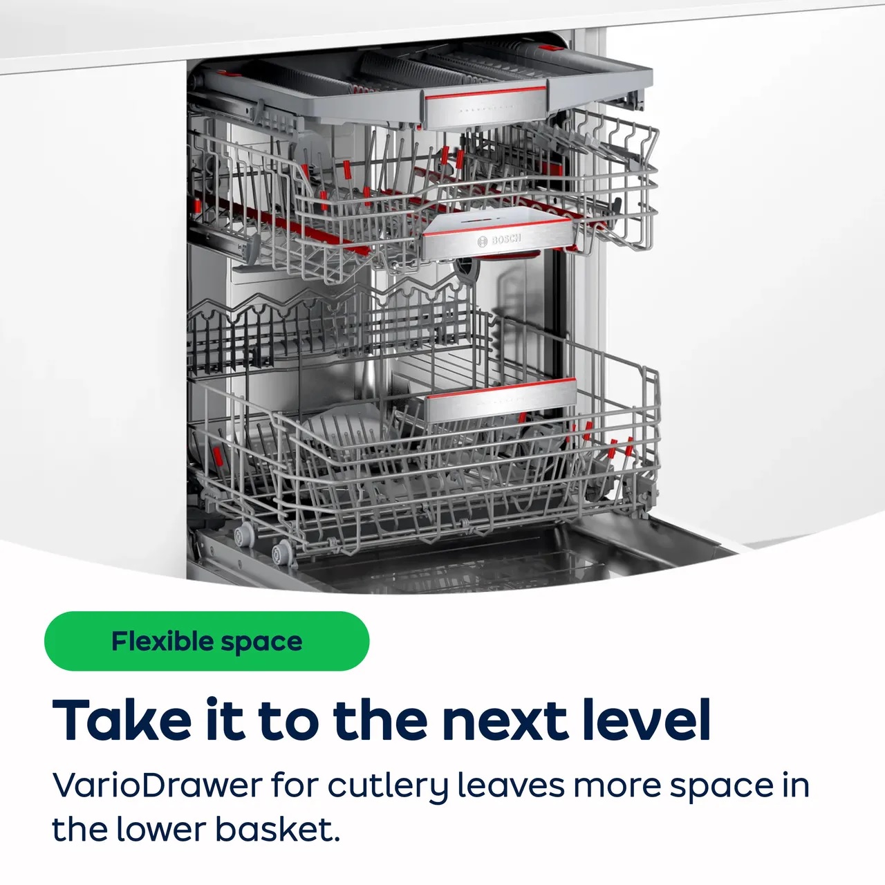 Bosch SMS2HVW06G Series 2 Full Size Dishwasher – White - Image 2