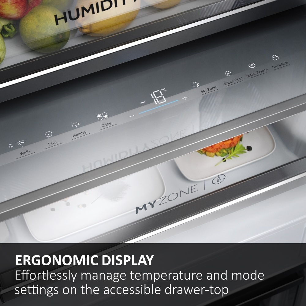 Haier HBW7518CTK Total No Frost Integrated Fridge Freezer, Sliding Hinge, 70/30 - Image 5 Haier HBW7518CTK Total No Frost Integrated Fridge Freezer, Sliding Hinge, 70/30 - Image 5
