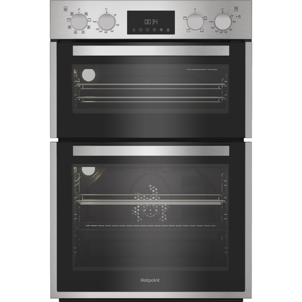 Hotpoint DIH82DIX Built-In Electric Double Oven - Stainless Steel - Image 1
