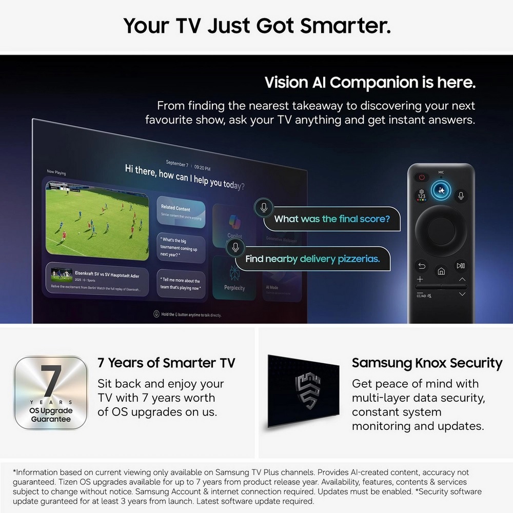 Samsung MRE100R85HUXXU 100" 4K Micro RGB Vision AI Smart TV - Image 2
