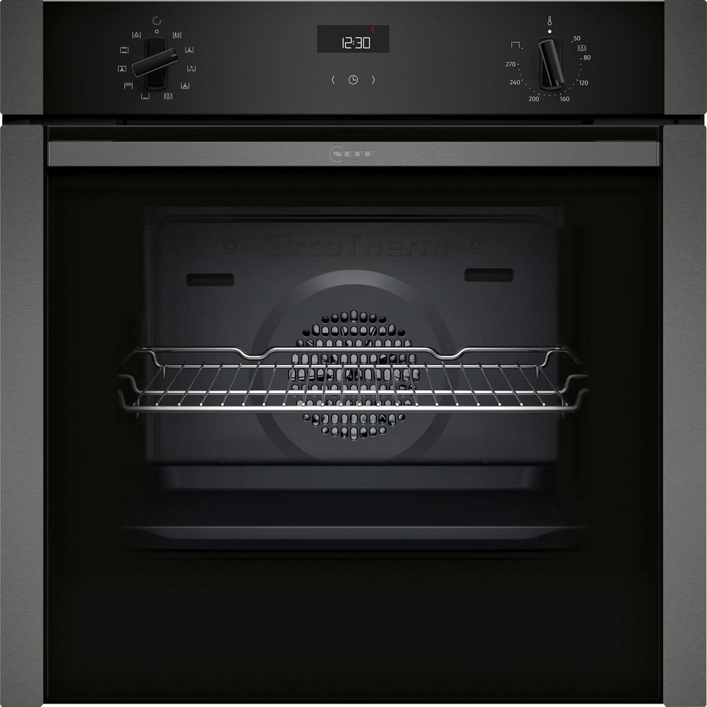 Neff B3ACE4AG3B Built In Electric Single Oven - Graphite Grey
