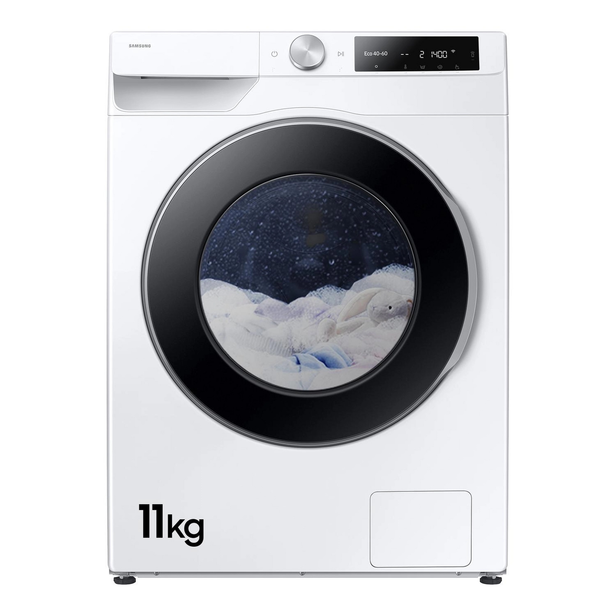 Samsung WW11DG6B25LEU1 11kg 1400 spin Washing Machine- White - Image 1 Samsung WW11DG6B25LEU1 11kg 1400 spin Washing Machine- White - Image 1