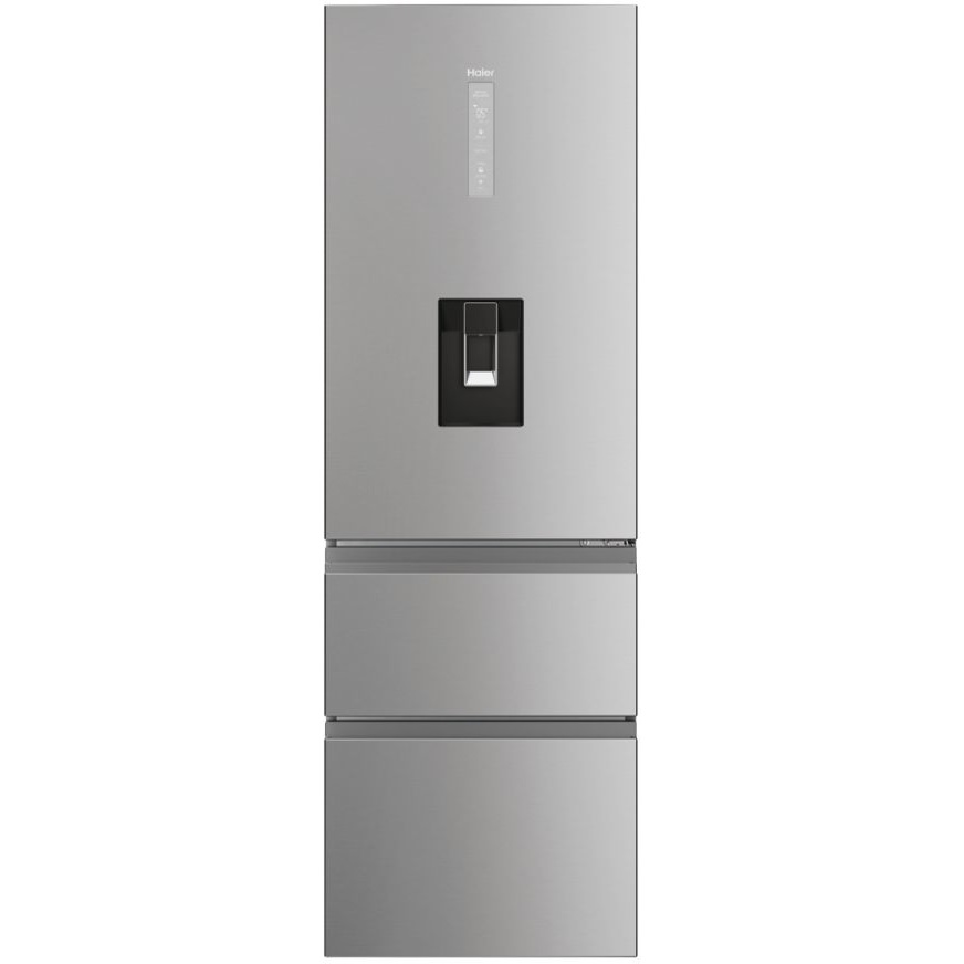Haier HTW5618EWMG Total No Frost Fridge Freezer, 60/40 - Silver - Image 1