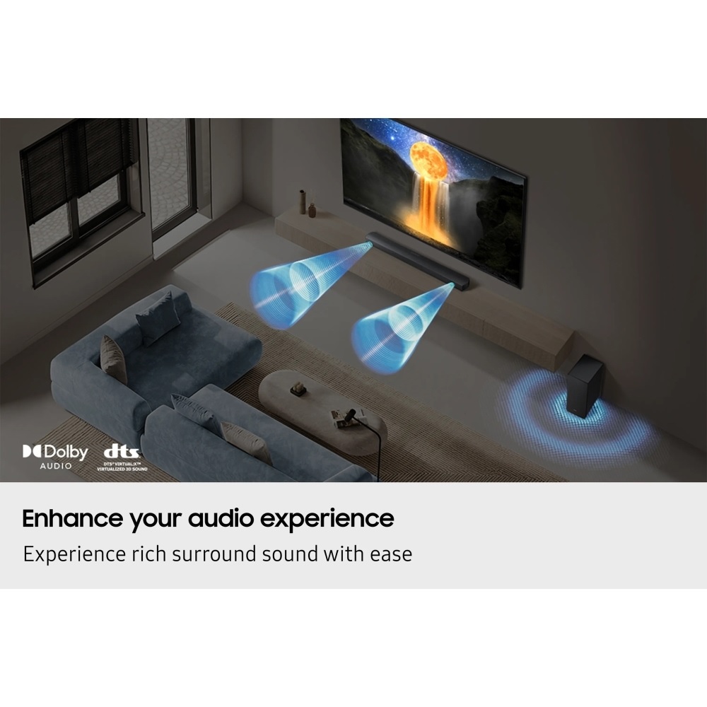 Samsung HW-B650FXU 3.1 Sound Bar, Black - Image 2 Samsung HW-B650FXU 3.1 Sound Bar, Black - Image 2