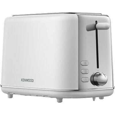 Kenwood Abbey TCP05C0WH 2 slice toaster in white and silver - Image 1 Kenwood Abbey TCP05C0WH 2 slice toaster in white and silver - Image 1