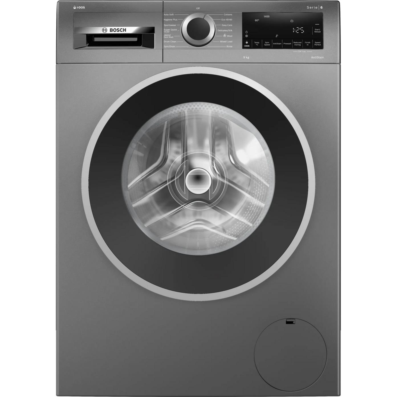Bosch WGG244ZCGB 9kg 1400 Spin Washing Machine in graphite - Image 1