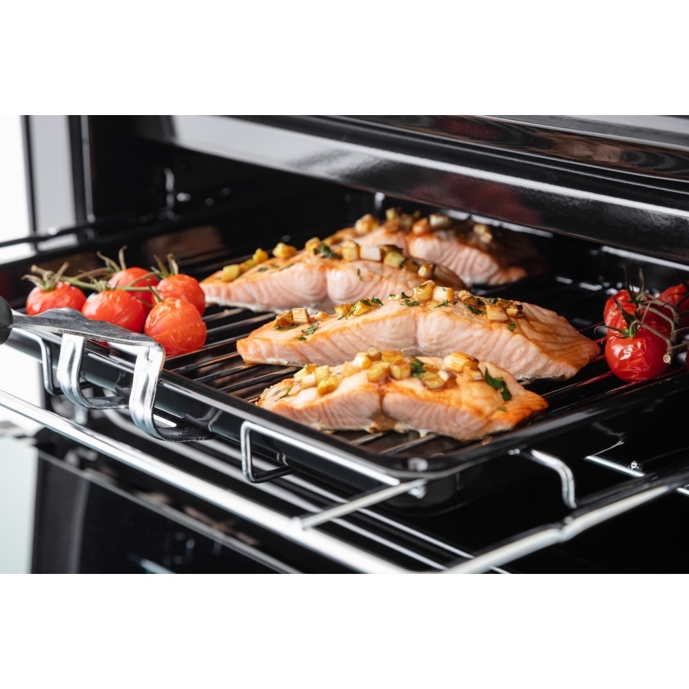 Rangemaster CLA60NGFBL-C Gas Cooker with Double Oven Classic Black / Chrome - Image 3 Rangemaster CLA60NGFBL-C Gas Cooker with Double Oven Classic Black / Chrome - Image 3