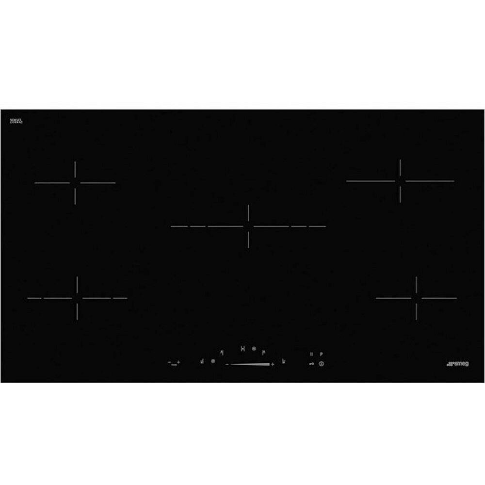 Smeg SE495ETD 90cm Ceramic Hob, Black Smeg SE495ETD 90cm Ceramic Hob, Black