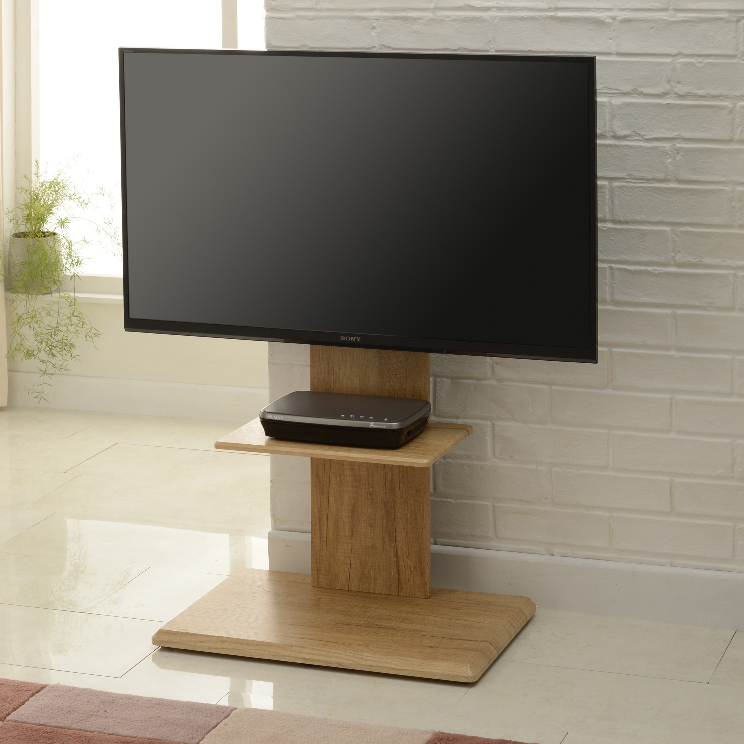 TTAP FS2 Floor Pedestal TV Stand in Oak - Image 4