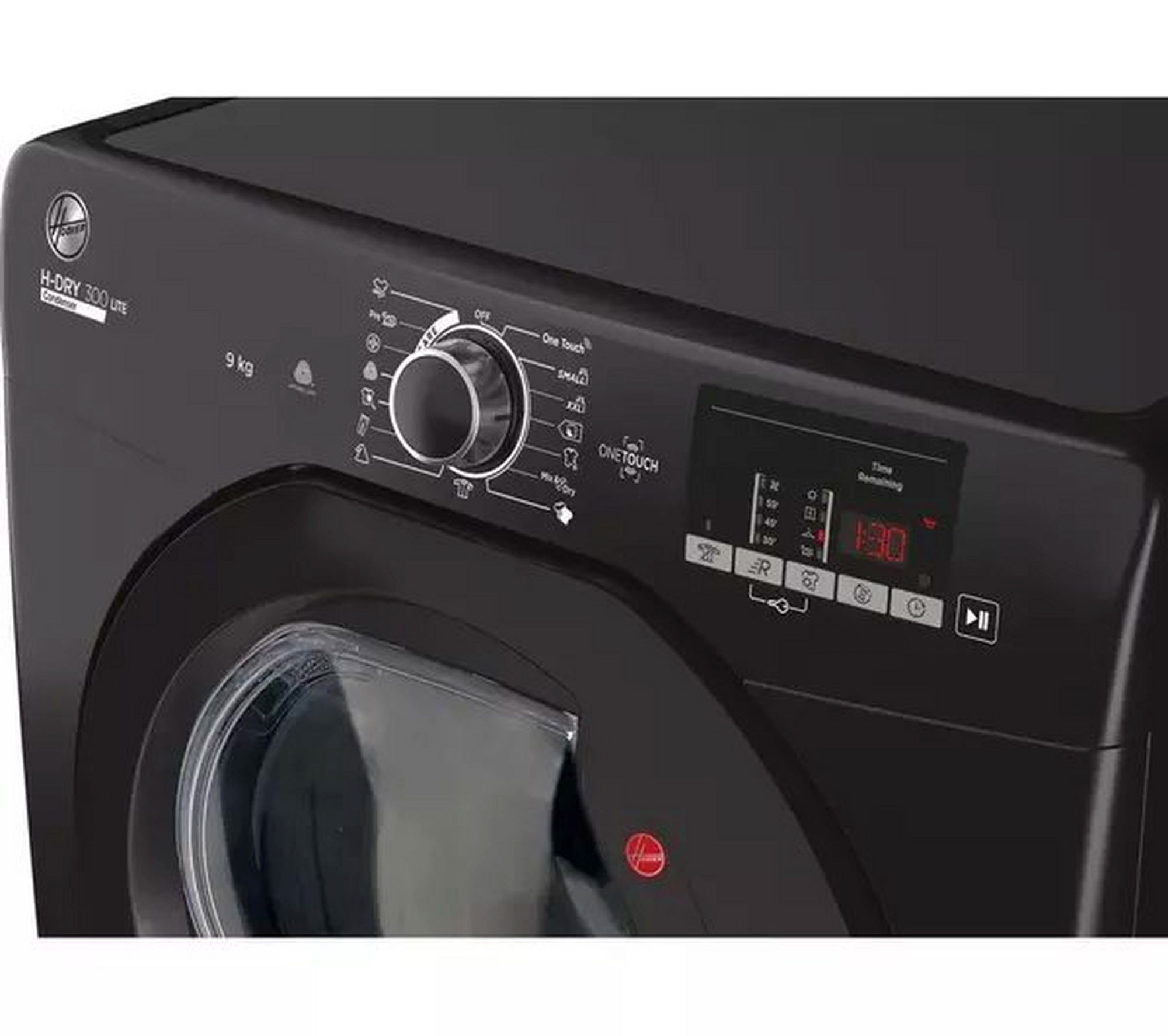 Hoover HLEC9DGB 9kg Tumble Dryer - Black - Image 3 Hoover HLEC9DGB 9kg Tumble Dryer - Black - Image 3