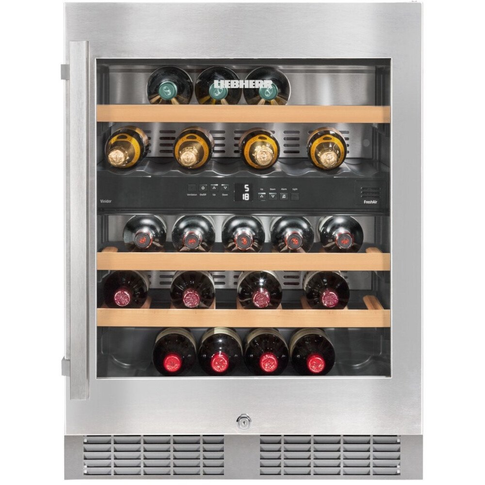 Liebherr UWTes1672 Integrated Wine Cooler, Silver - Image 1