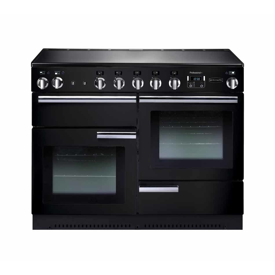 Rangemaster PROP110EIGB-C 110cm Induction Range Cooker Professional Plus Black/Chrome - Image 1 Rangemaster PROP110EIGB-C 110cm Induction Range Cooker Professional Plus Black/Chrome - Image 1