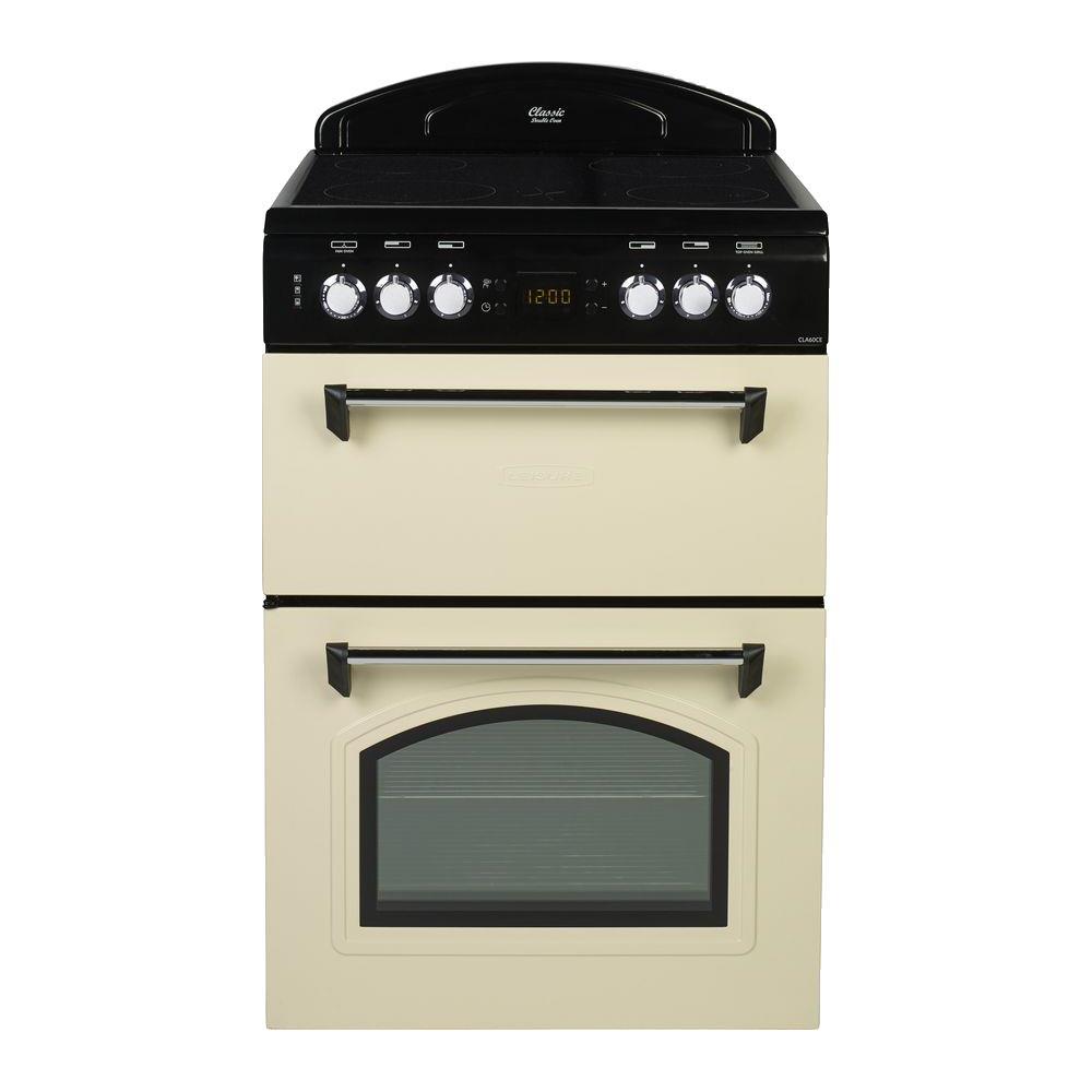 Leisure CLA60CEC - 4 Cooking Zones - A Energy Rated - Cook Clean Liners - Metal Splashback Leisure CLA60CEC - 4 Cooking Zones - A Energy Rated - Cook Clean Liners - Metal Splashback