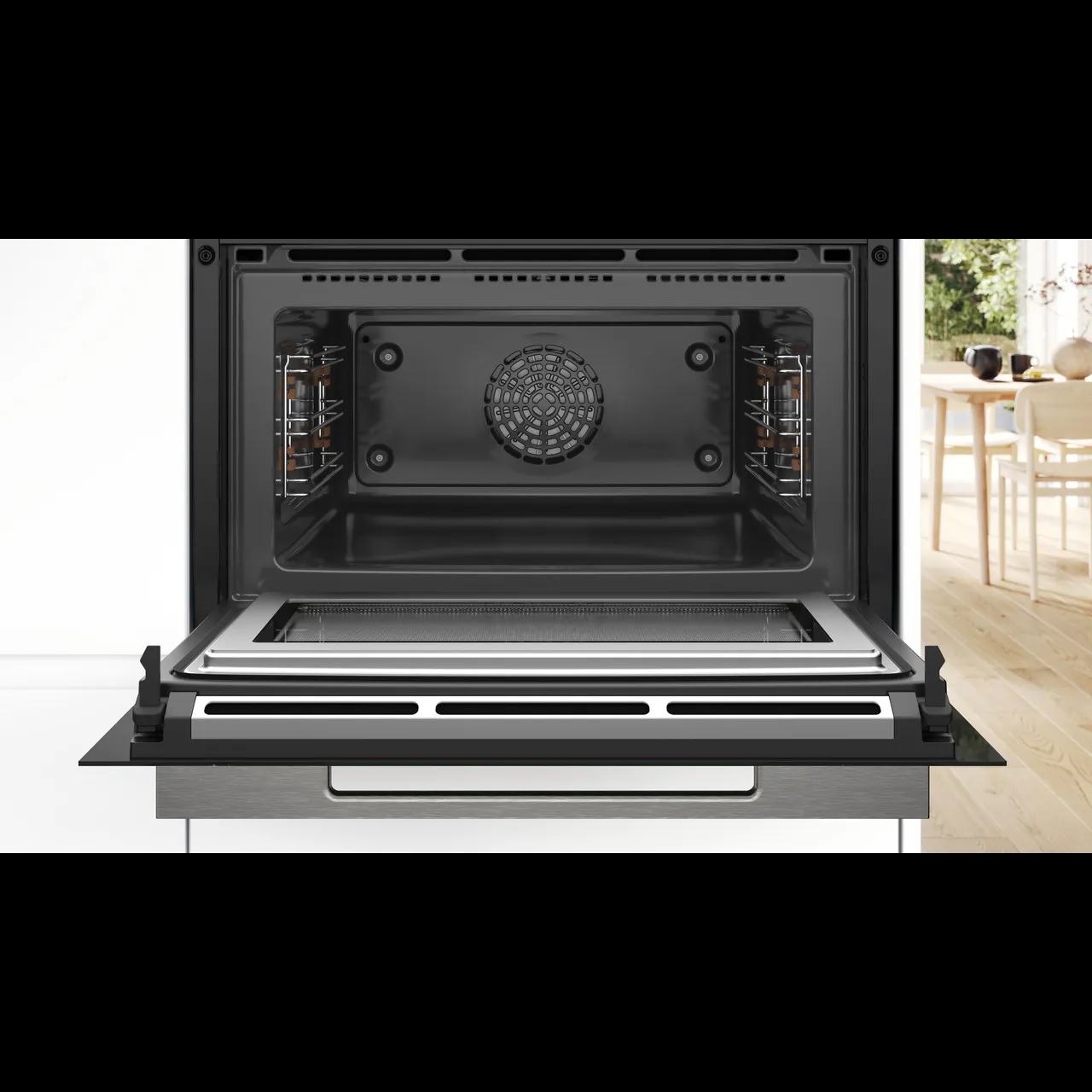 Bosch CMG7761B1B Series 8 Built In Compact Electric Single Oven with Microwave Function – Black - Image 2 Bosch CMG7761B1B Series 8 Built In Compact Electric Single Oven with Microwave Function – Black - Image 2